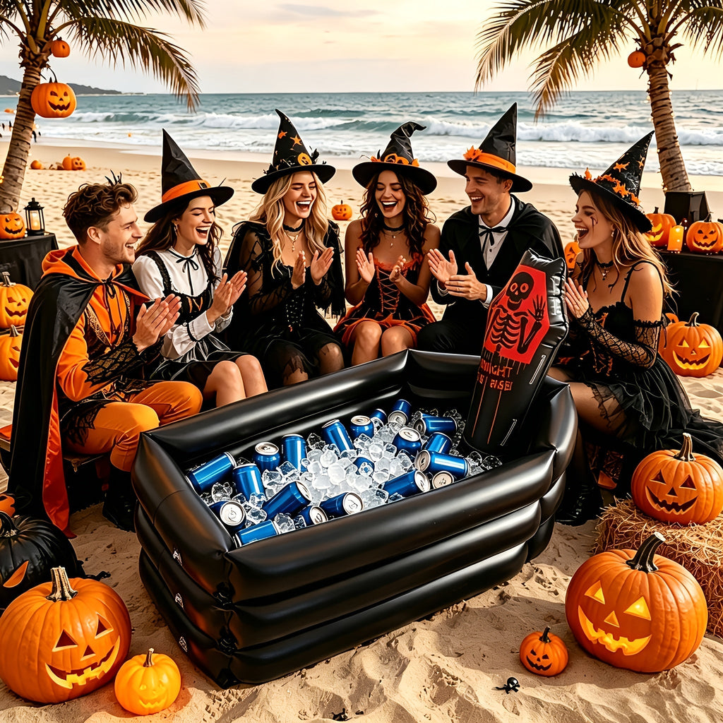 Inflatable Halloween Tombstone Party Cooler