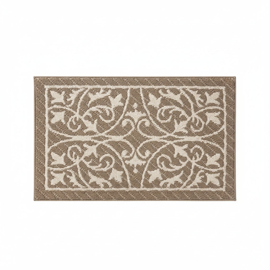 Low profile non-slip indoor entryway mat for clean and safe floors