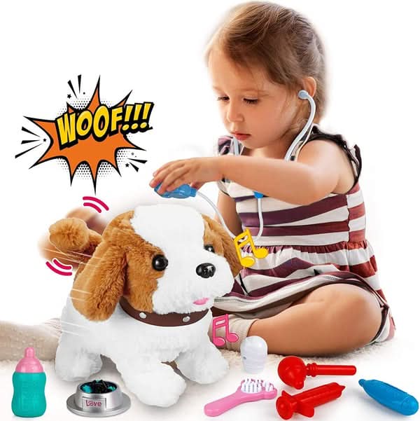 PawBuddy Beweglicher Plüschhund für fantasievolles Spielvergnügen