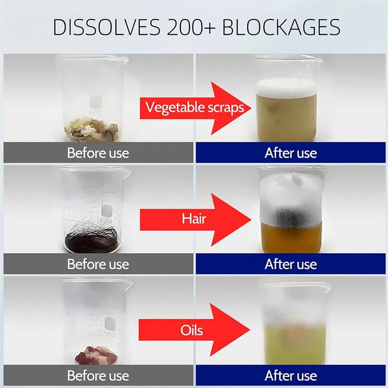 350G Drain Gel Cleaner For All Pipes Safe And Effective Unblocker