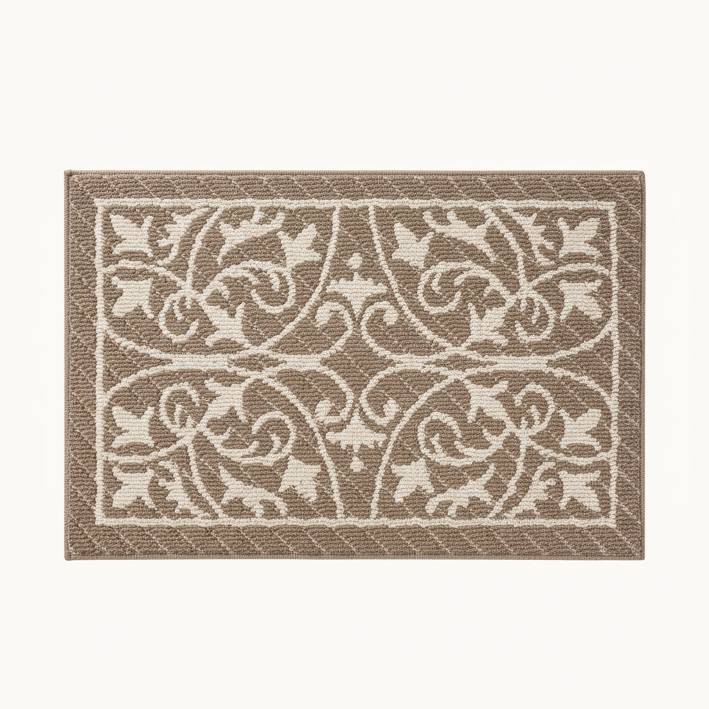 Low profile non-slip indoor entryway mat for clean and safe floors