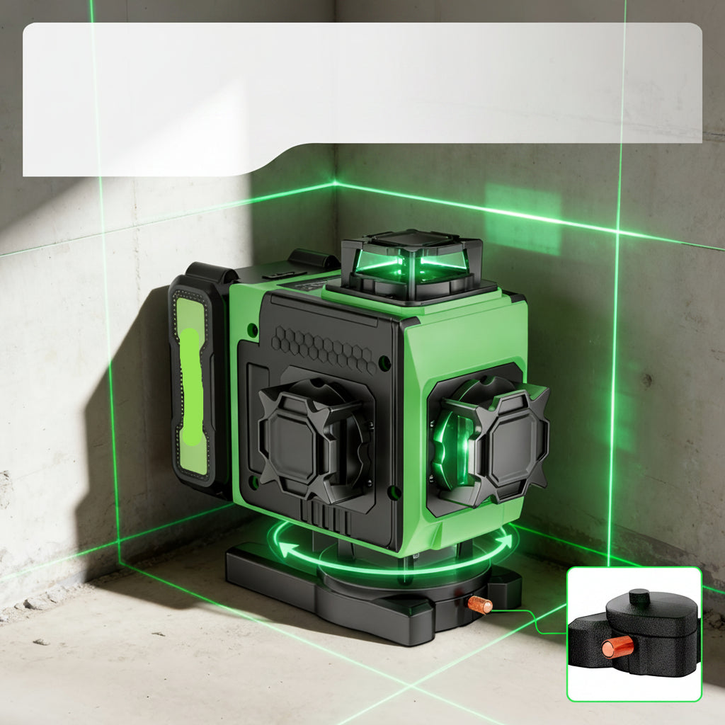 360 Laser Level Tool for Precision Construction Alignment