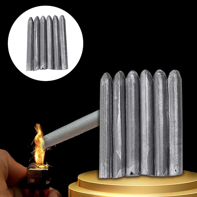 Kit di riparazione in alluminio da 10 pezzi per superfici metalliche con torcia o accendino