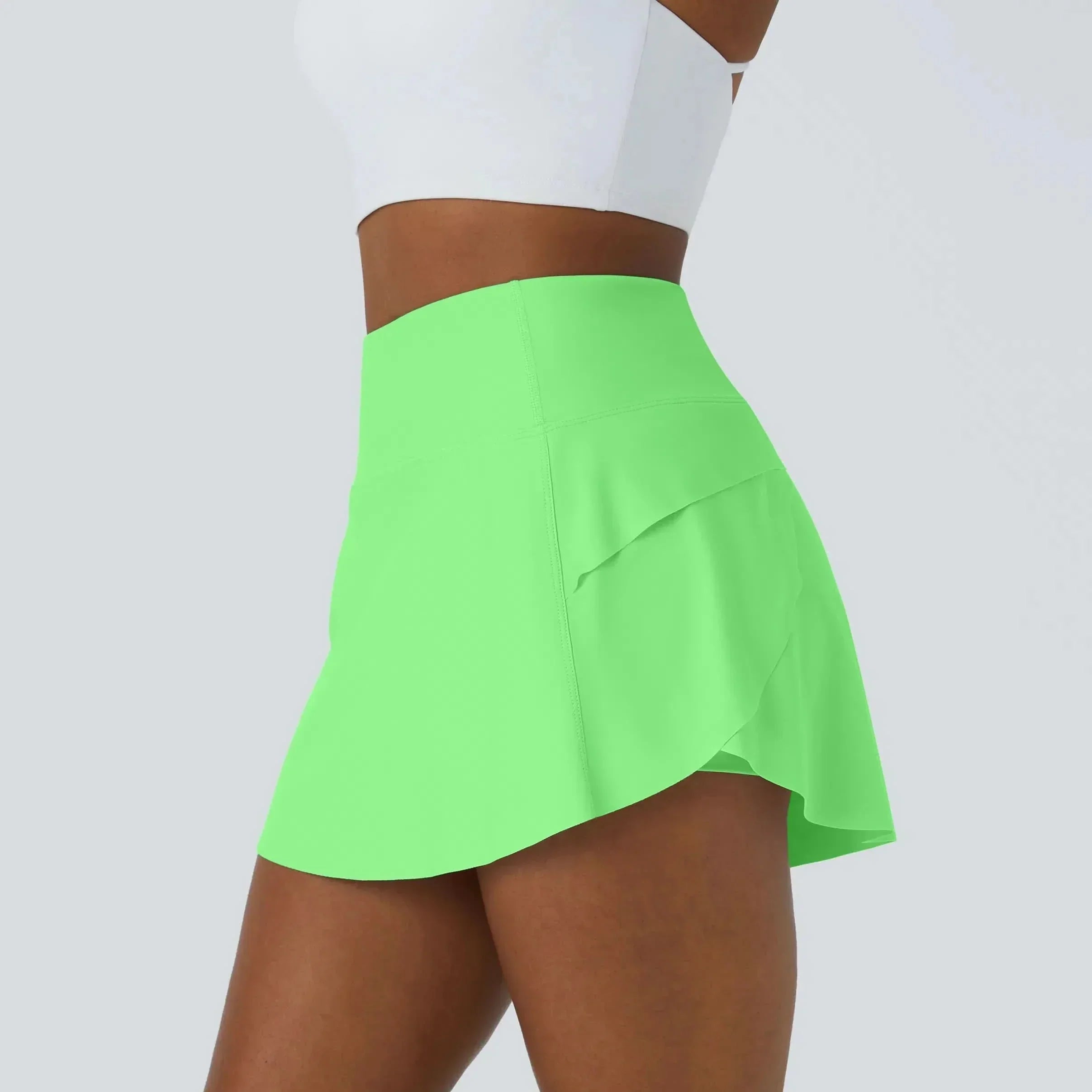 FlowPulse 2-In-1 Dance Skirt With Integrated Shorts And Hidden Back Pocket