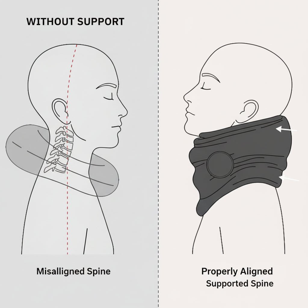 Cozy Voyage Soft Neck Support Pillow for Comfortable Journeys