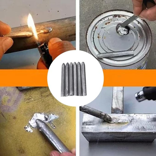 10-Piece Aluminum Repair Rod Kit For Metal Surfaces With Torch Or Lighter