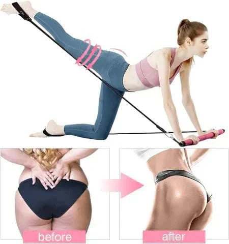 EquiCore Bar Set: Portable Pilates Training Device With Resistance Bands