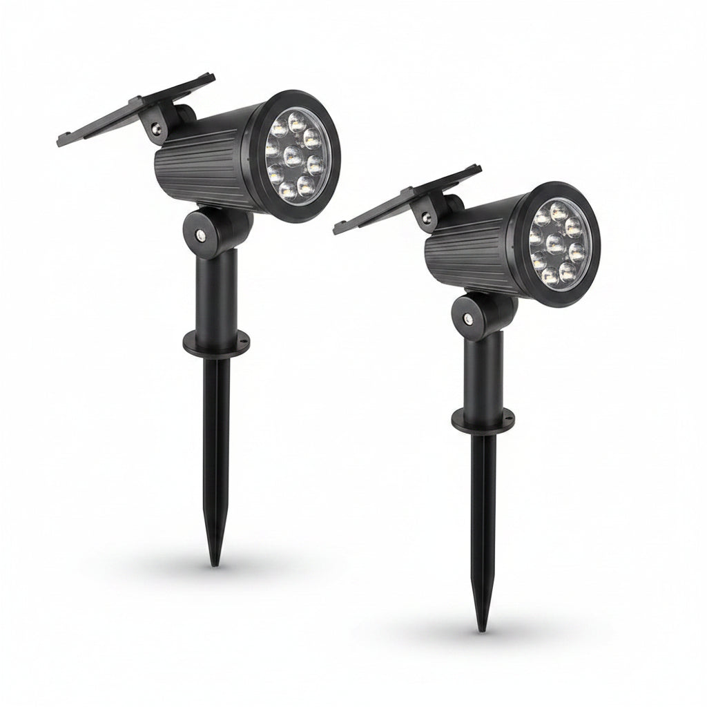RGB Solar Spotlight Set for Trees and Backyard Decor