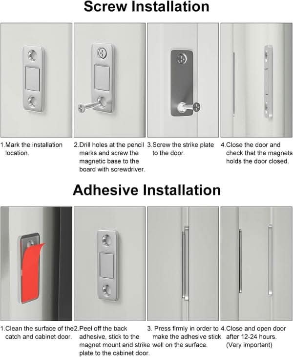 QuietLatch Magnetischer Türfang für geräuschloses Schließen ohne Bohren