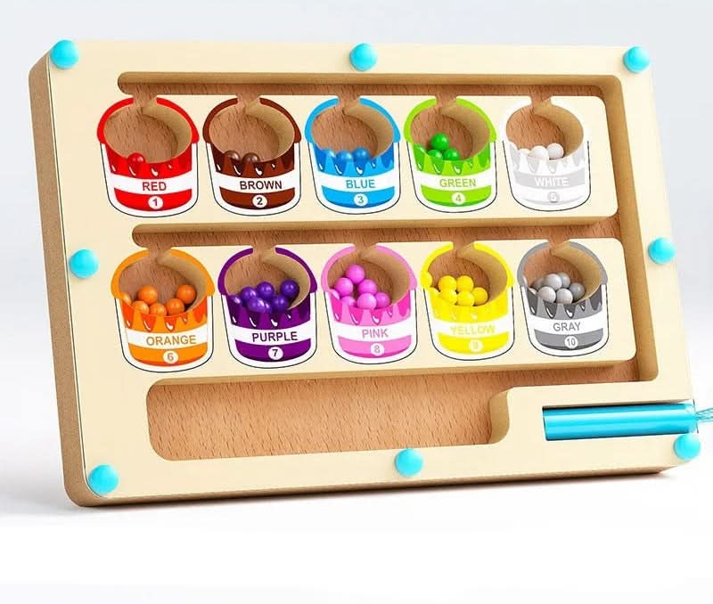 HueQuest Magnetic Color and Number Game for Kids Aged 3 and Up