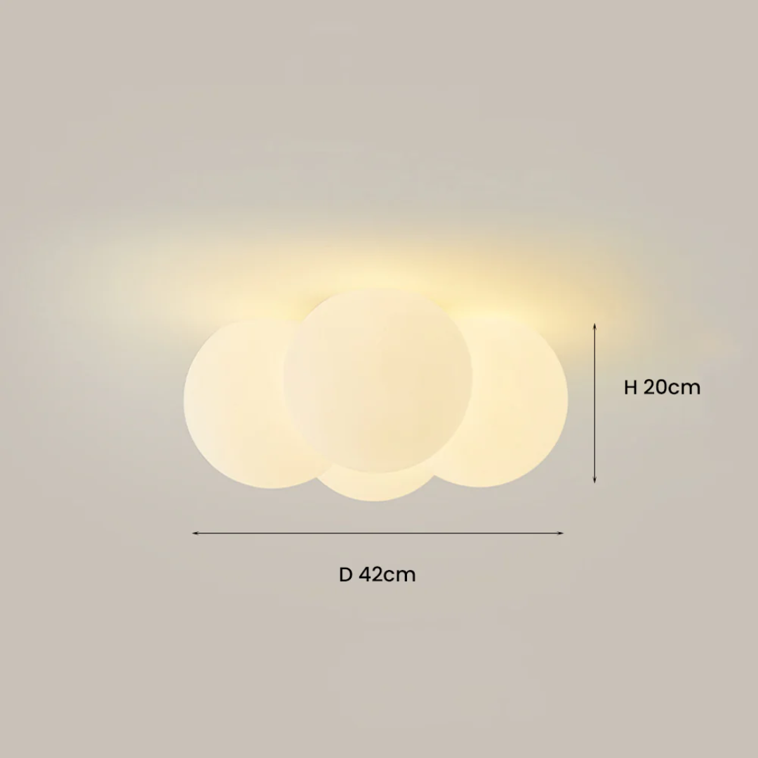 AuroraCloud LED Ceiling Light for Modern Scandinavian Homes