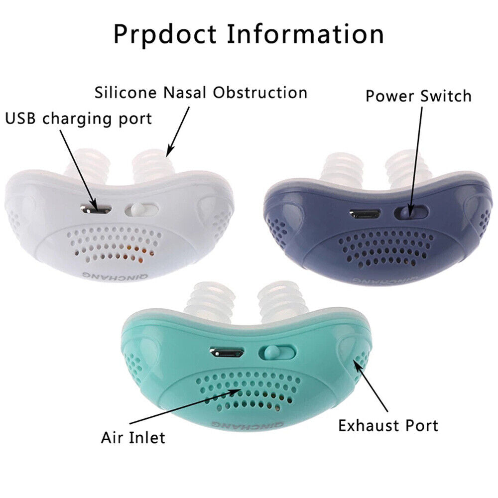 Micro CPAP Travel Sleep Apnea Device And Snore Reduction Alternative
