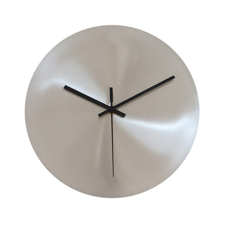 Sleek Stainless Steel Minimalist Wall Clock For Modern Homes
