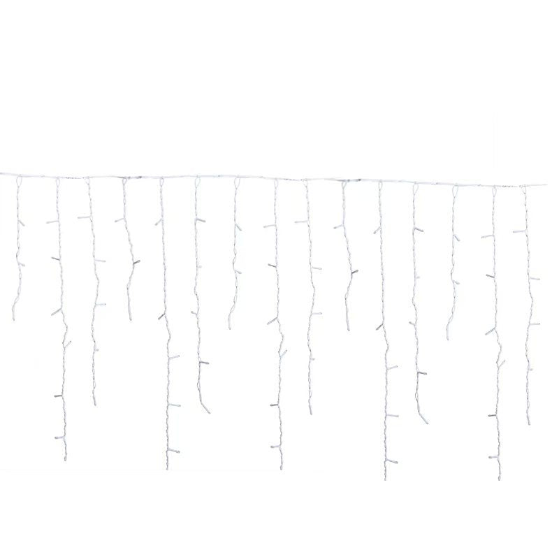 Outdoor Fifty Meter Icicle Curtain Lights With Warm White Waterfall Effect