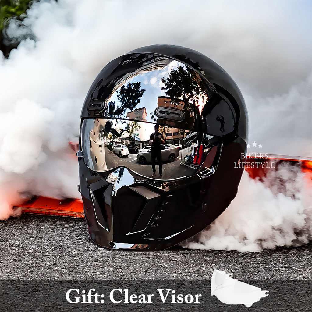 AstraGlide Retro Style Motorcycle Helmet With New Lens | Fervei