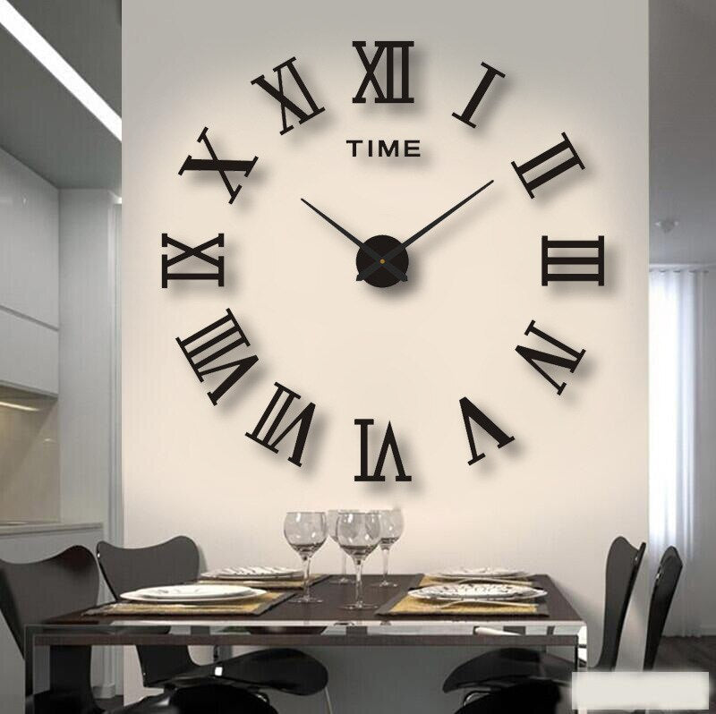 KreativDesign Artistic DIY Clock For Walls With Color And Size Options