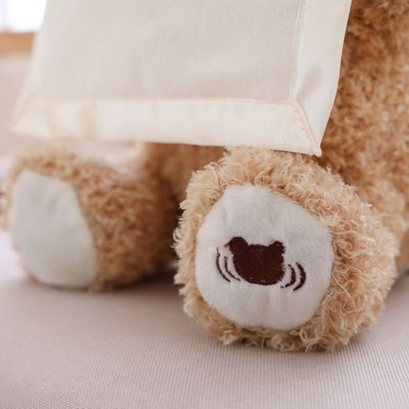 CooBear Plyšový interaktivní medvídek s hrou na schovávanou kukačku pro batolata