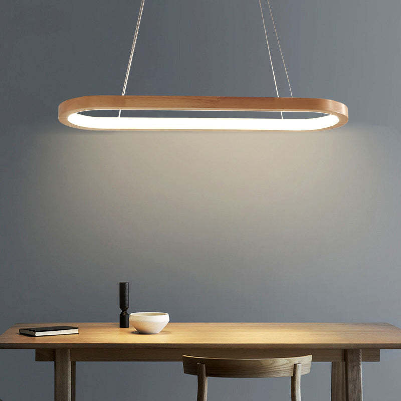 NovaHaus Lunara Modern Pendant Lamp In Metal And Wood For Contemporary Interiors