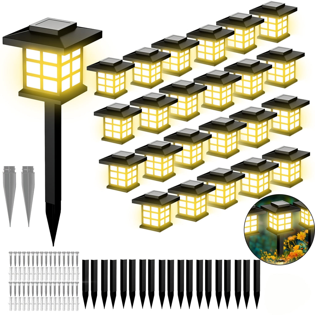 Multi Color Solar Lawn Pathway Lights