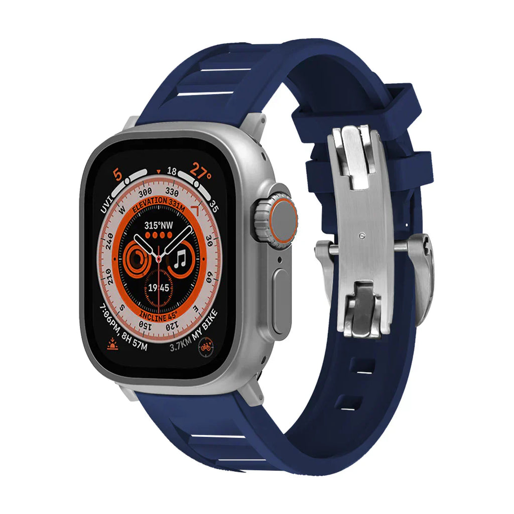 Řemínek na Apple Watch FKM s motýlkovou sponou pro pohodlné nošení
