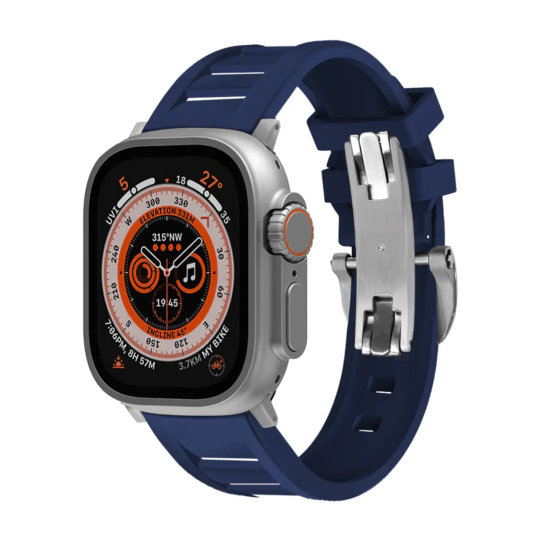 Řemínek na Apple Watch FKM s motýlkovou sponou pro pohodlné nošení