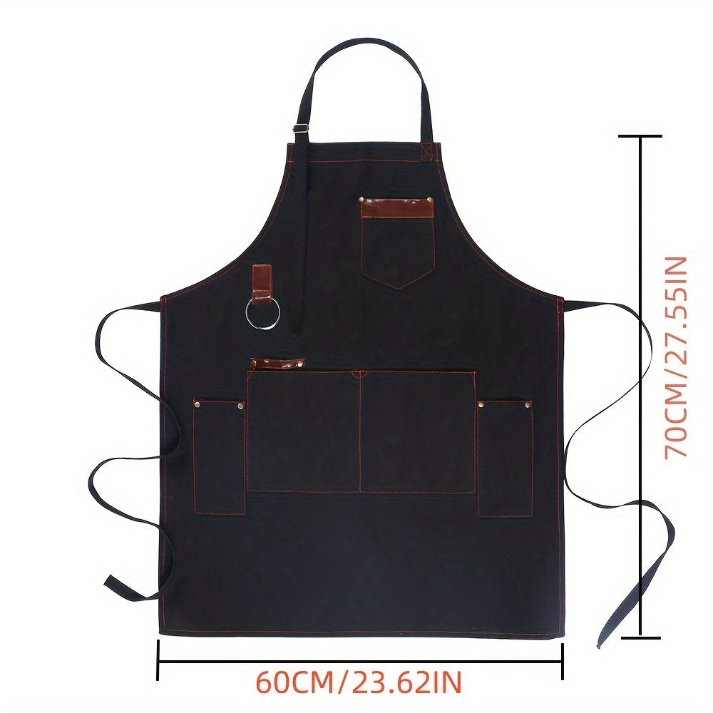 Thick Canvas Chef Apron with Pockets