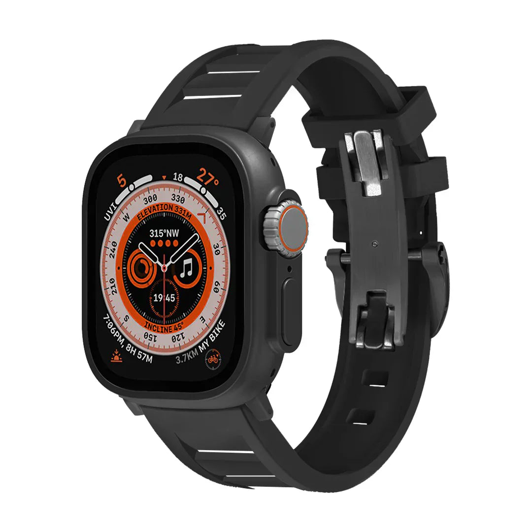 Řemínek na Apple Watch FKM s motýlkovou sponou pro pohodlné nošení