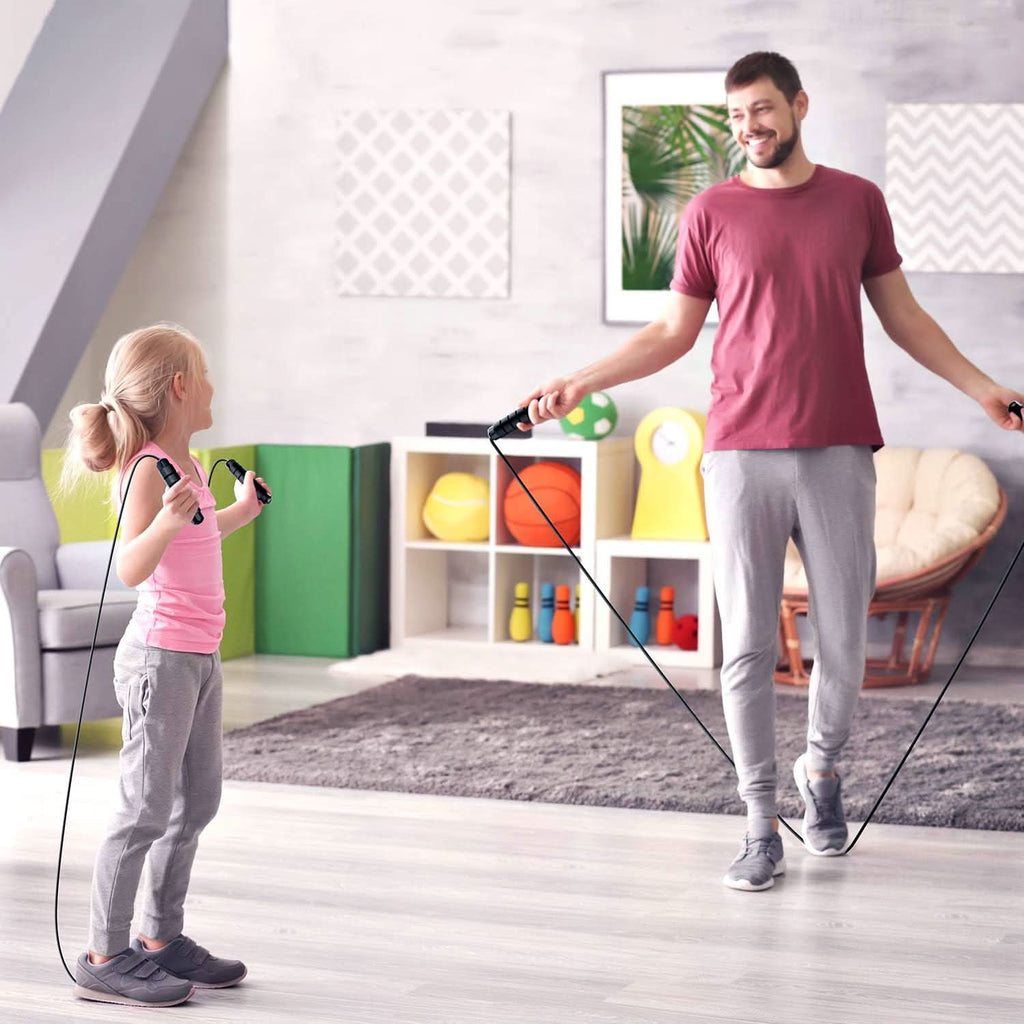 VeloJump Adjustable Jump Rope With Tangle-Proof Technology