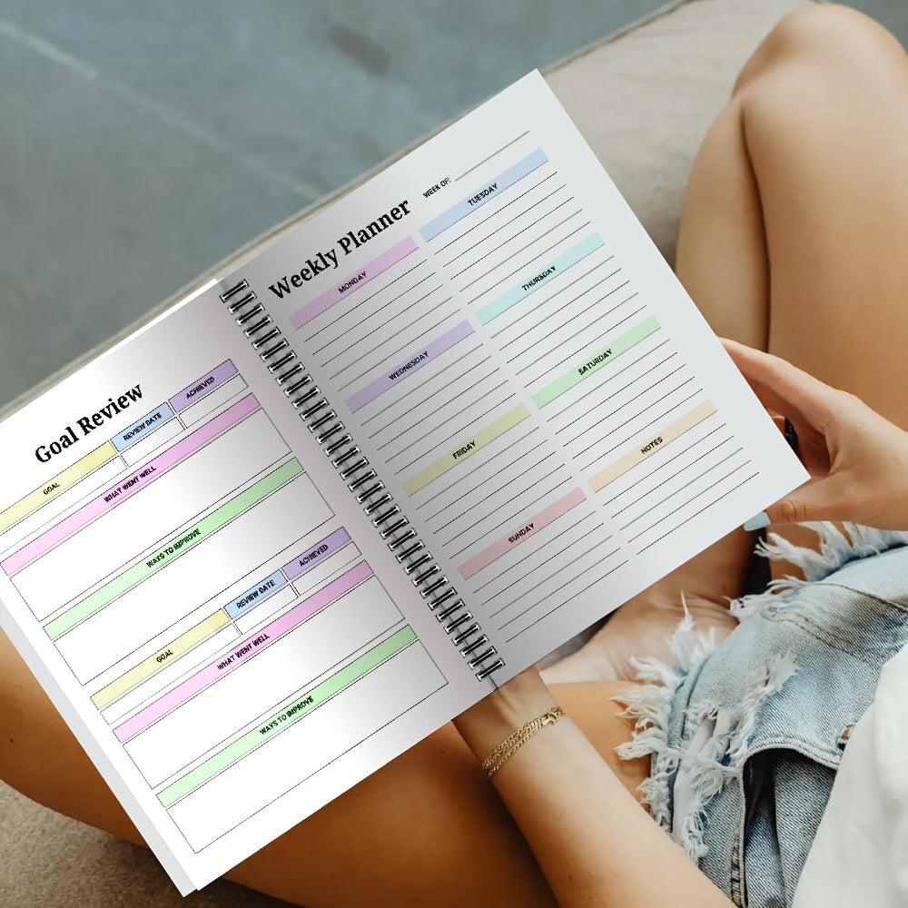 ADHD productivity planner for structured daily and weekly organization