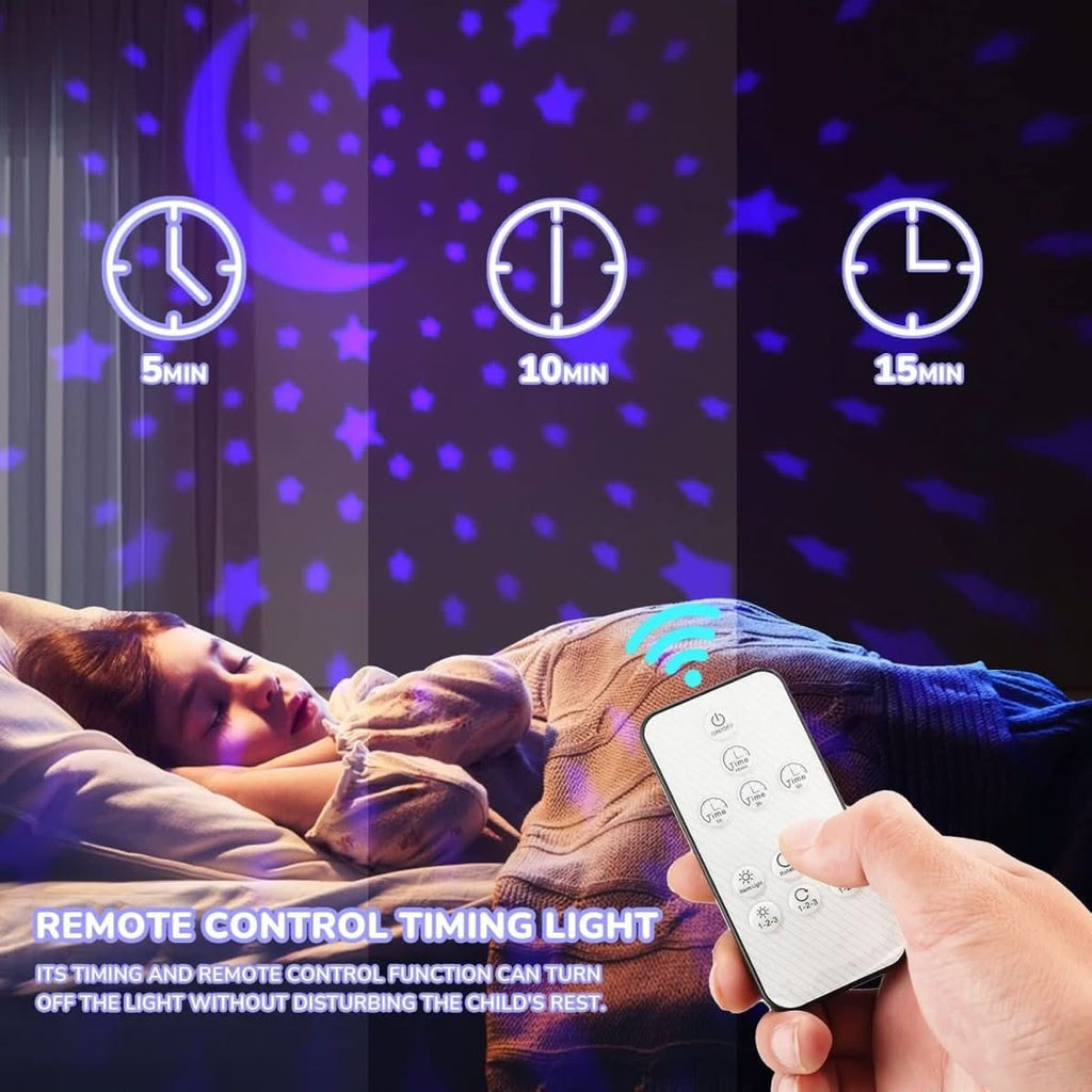 Projektor Gwiazd LumaStar Magic z 16 kolorami i timerem