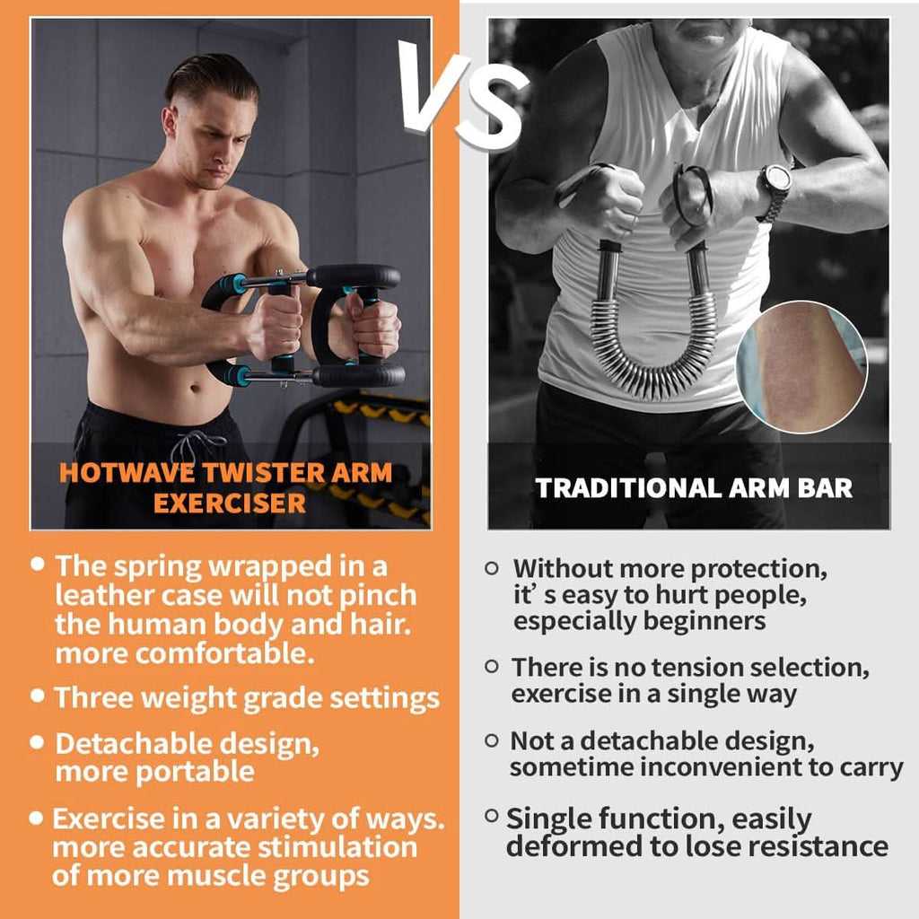 TorqueFlex Verstellbare Trainingsstange für Arm- und Brustmuskeltraining