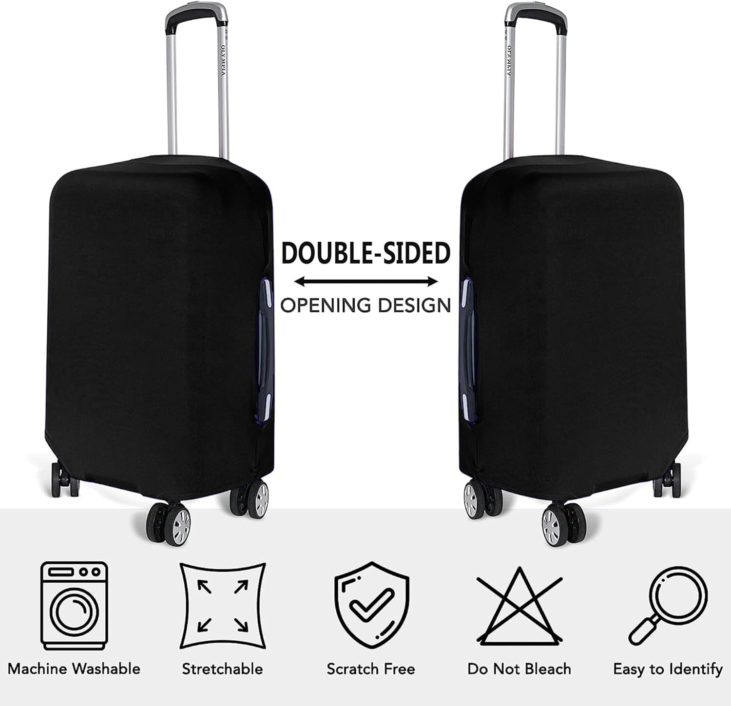 Conjunto de 3 Capas para Mala com Proteção Resistente a Rasgos e à Poeira para Bagagem