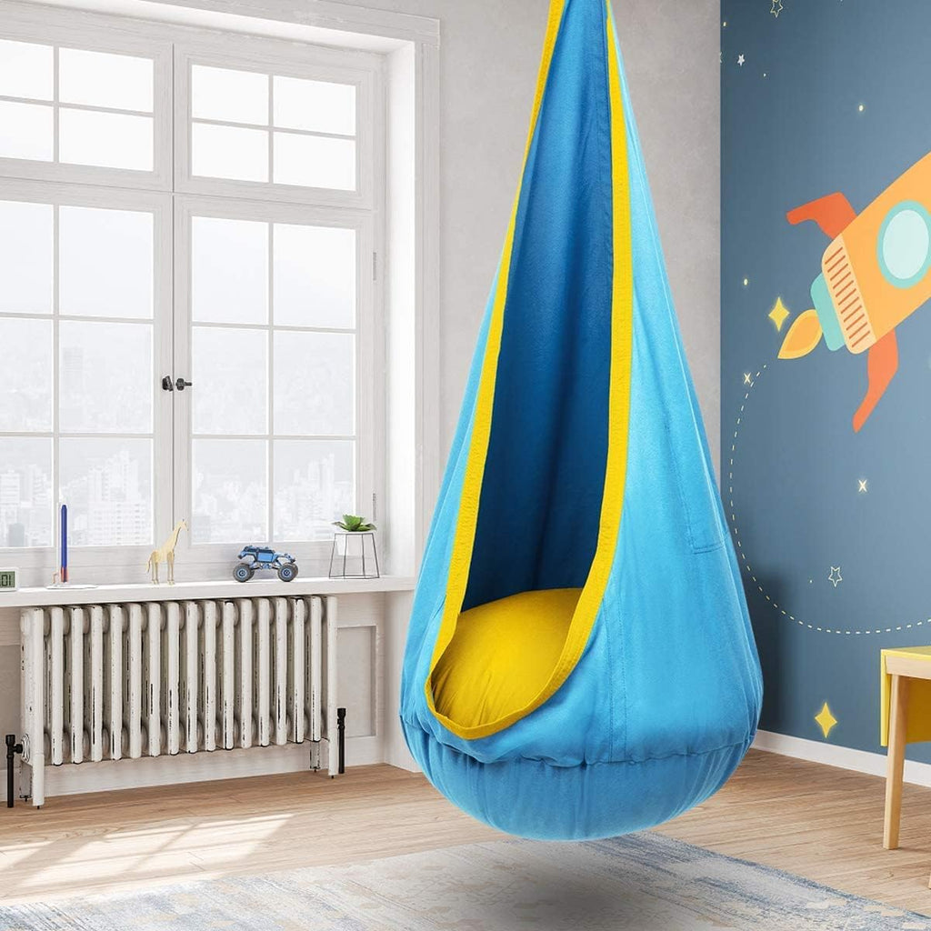 Cadeira Suspensa Infantil com Almofada para Uso Interior e Exterior
