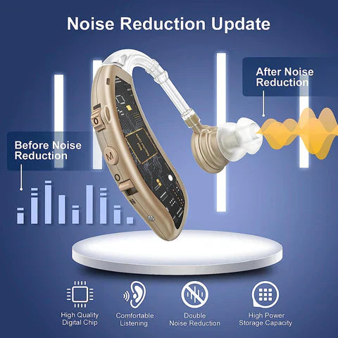 Rechargeable In-Ear Digital Hearing Aids With Noise Reduction
