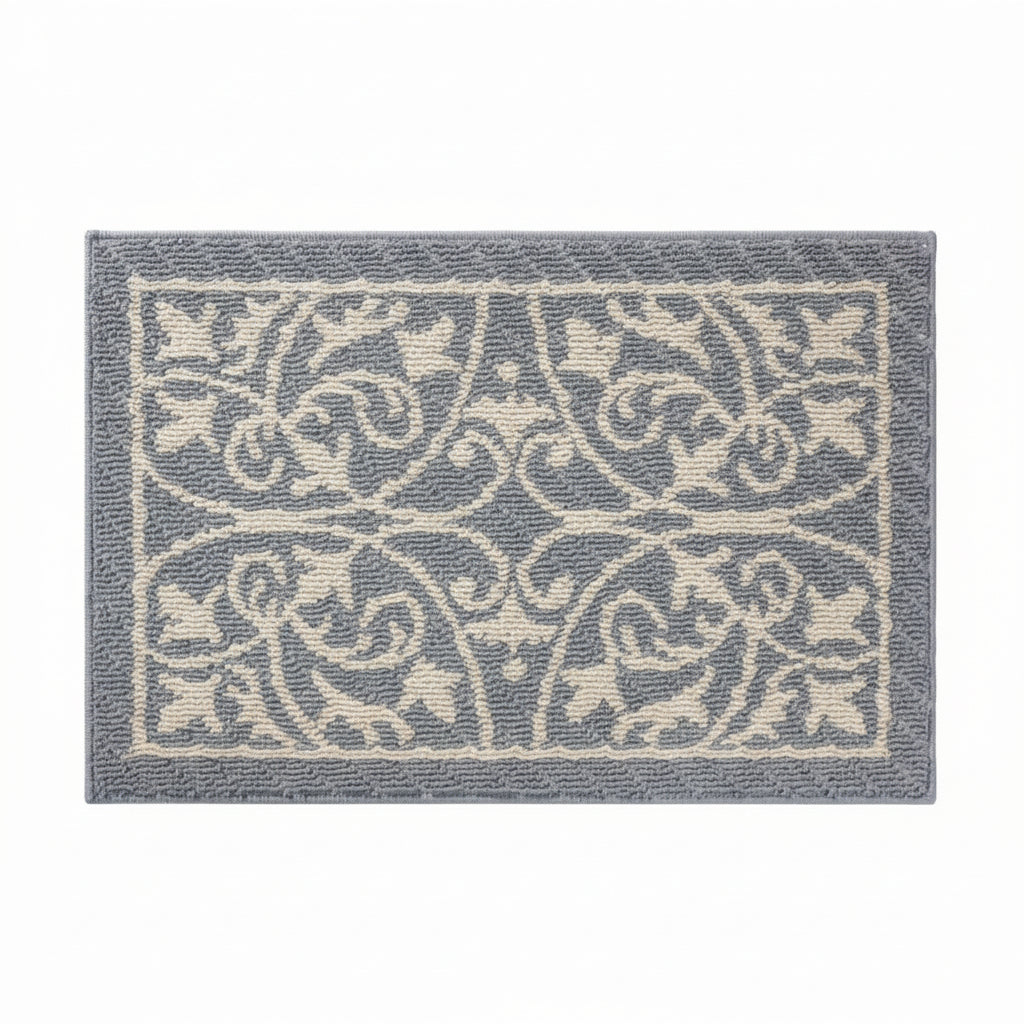 Low profile non-slip indoor entryway mat for clean and safe floors