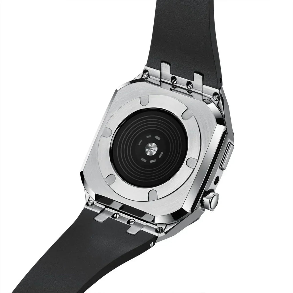 Kit de conversion AP9009 avec bracelet en silicone et boîtier en acier inoxydable 316L pour Apple Watch | Fervei