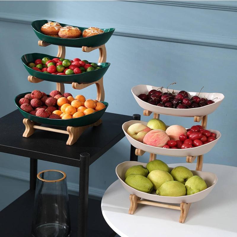 FruitTower Elegant metal frugtfad til køkkenudstilling