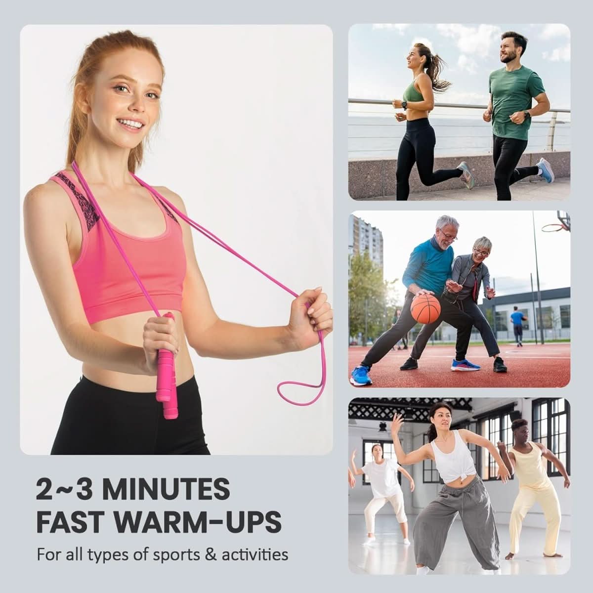 PulseFlex Digital Skipping Rope With Calorie Counter And Target Reminder