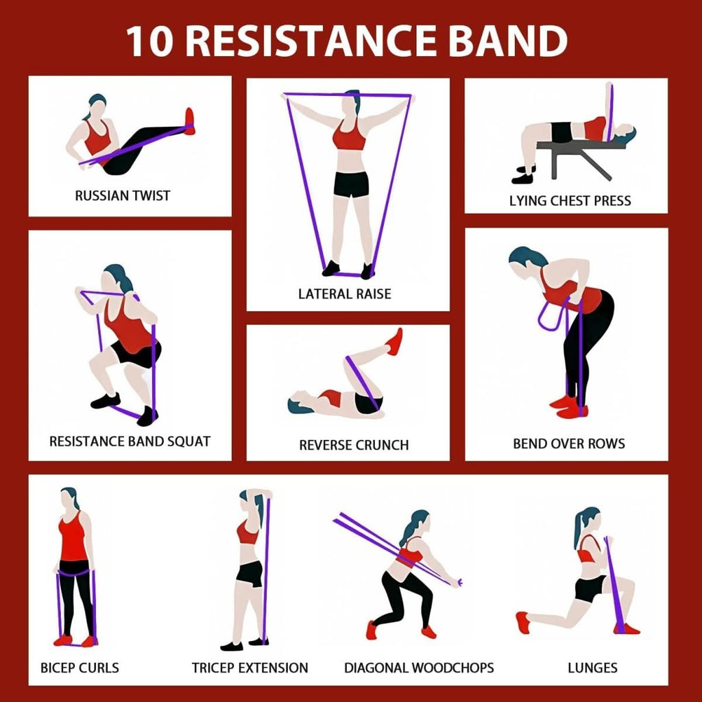 FlexPro Resistance Band Set For Pull Ups And Strength Training