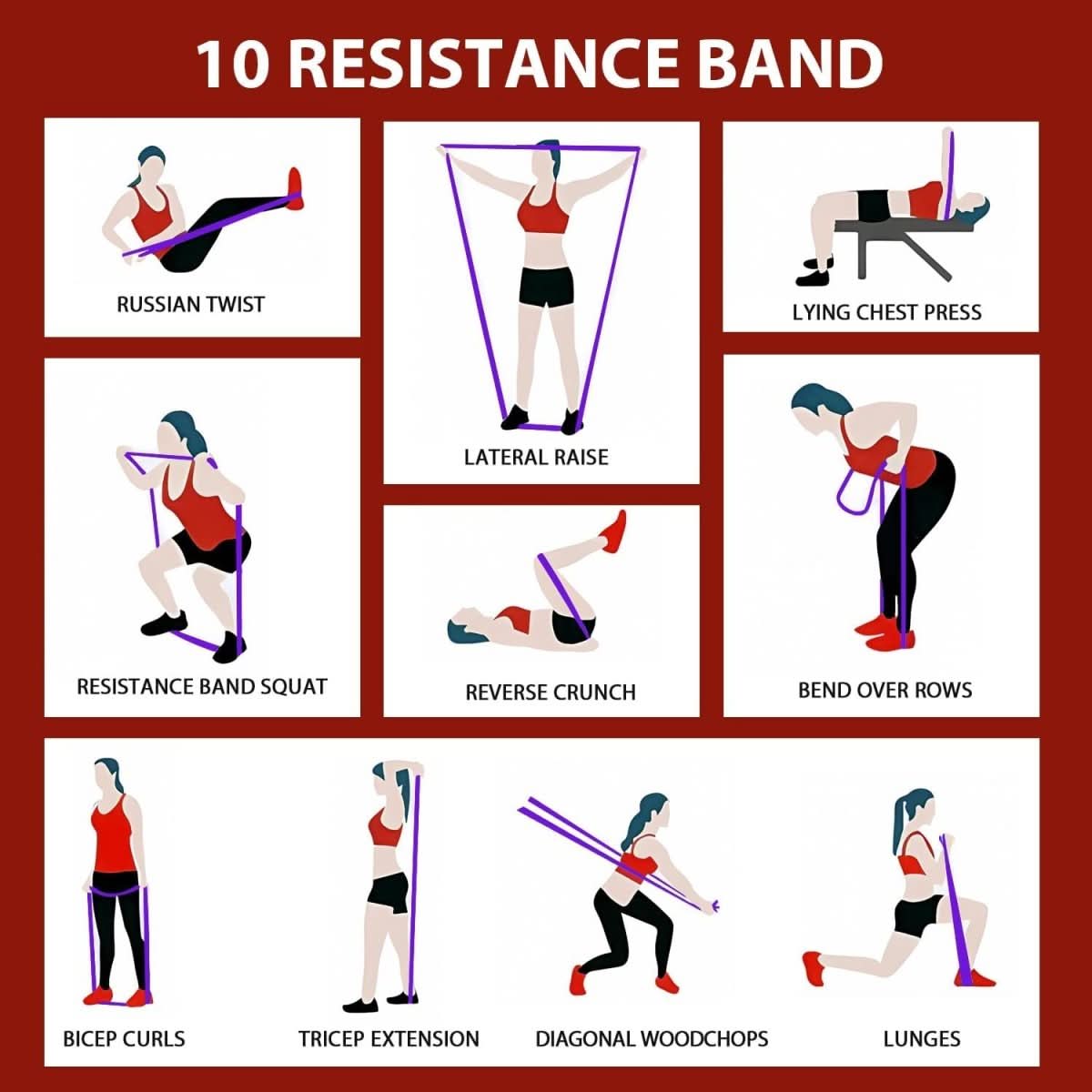 FlexPro Resistance Band Set For Pull Ups And Strength Training