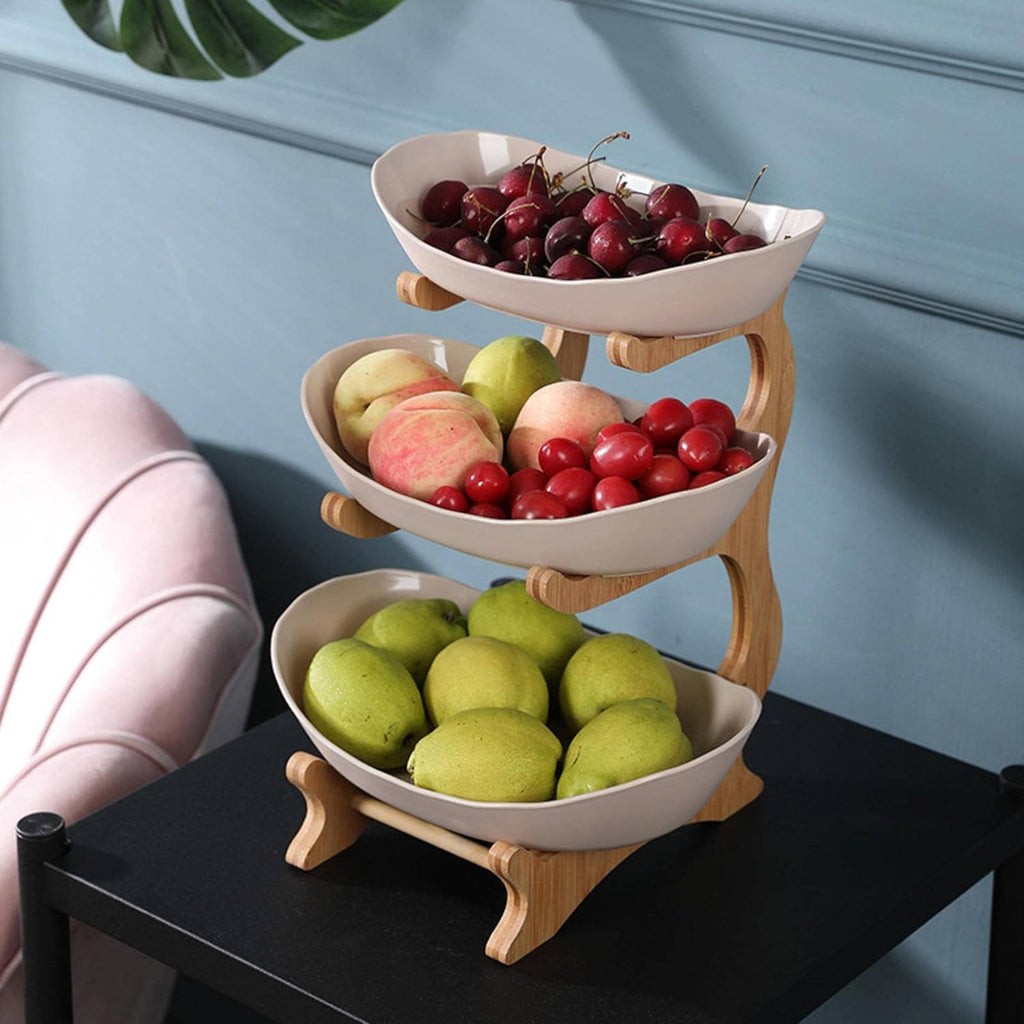 FruitTower Elegant metal frugtfad til køkkenudstilling