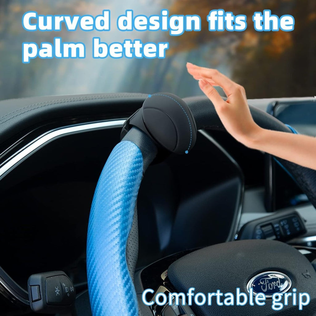 FlowGrip Ergonomic Steering Wheel Spinner Knob For Smooth Driving