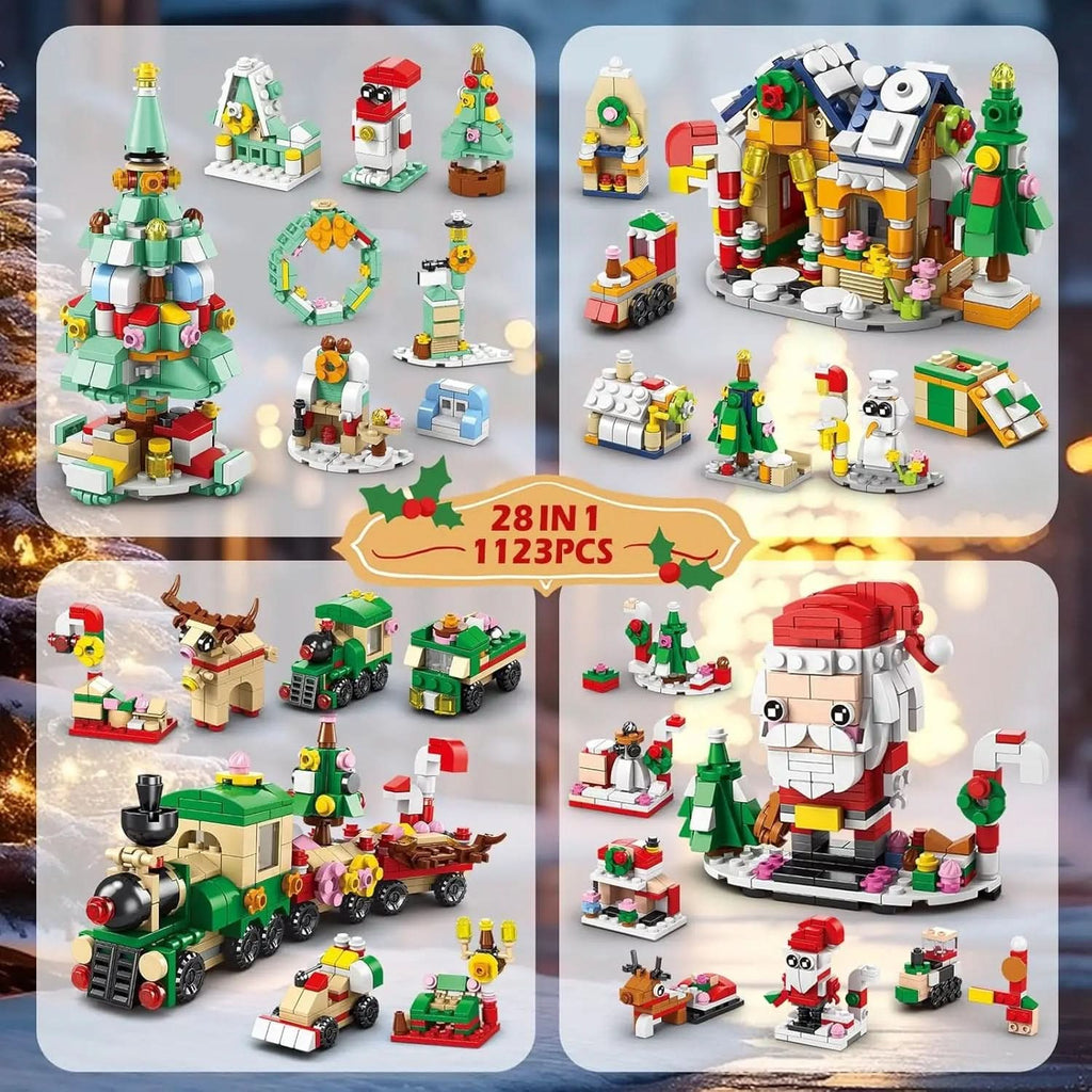 Set creativo di costruzioni BrightBuild Studio per Natale, per bambini dai 6 anni in su