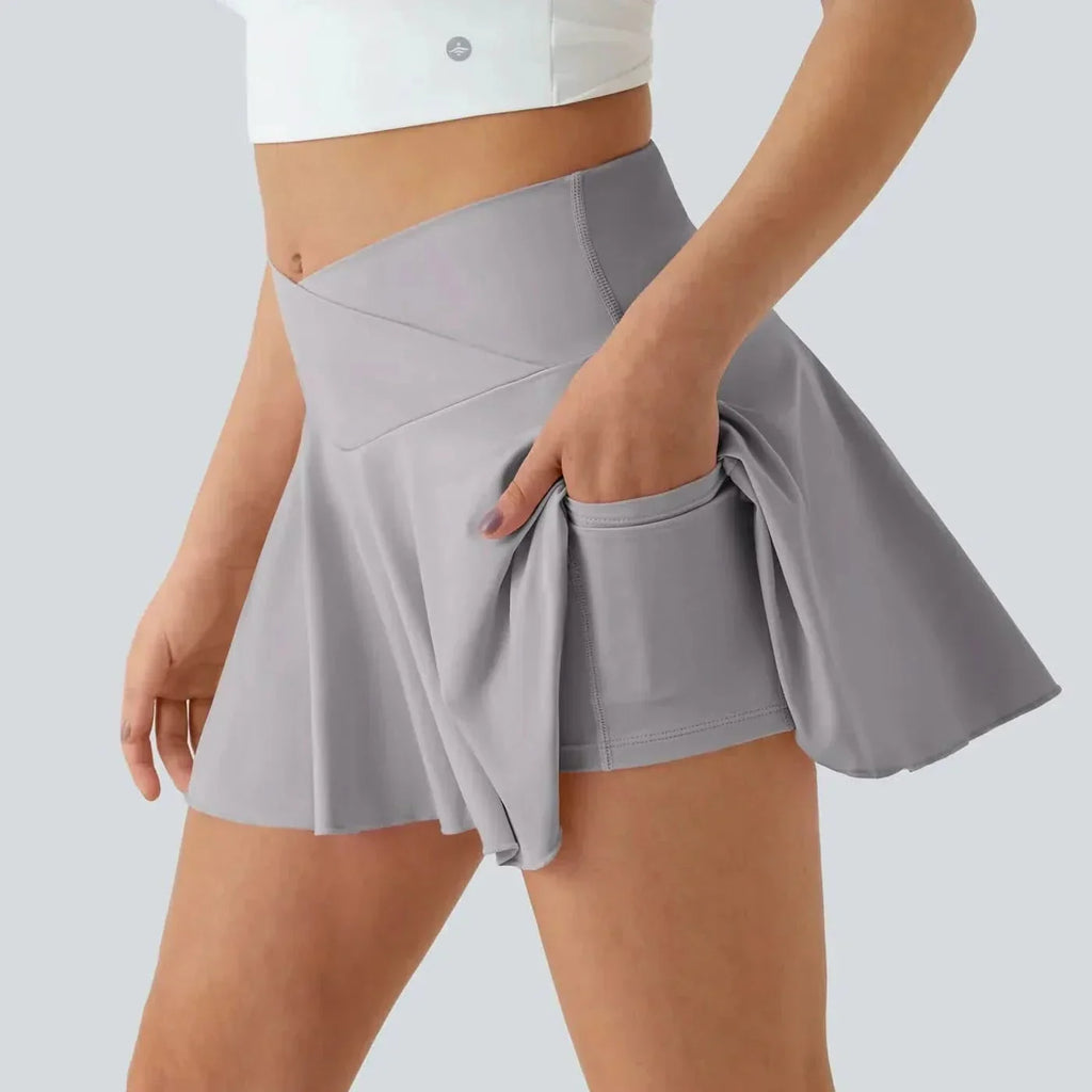 AeroCloud Airy Tennis Skirt With Built In Shorts And UPF 50 Plus Protection