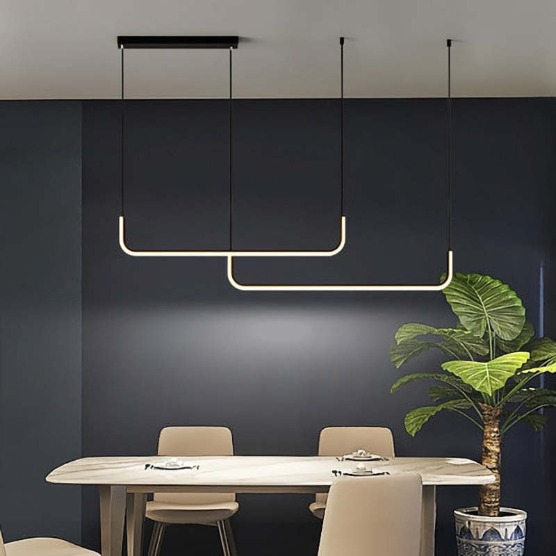 Elara Sleek Pendant Light With LED Metal And Silicone Style