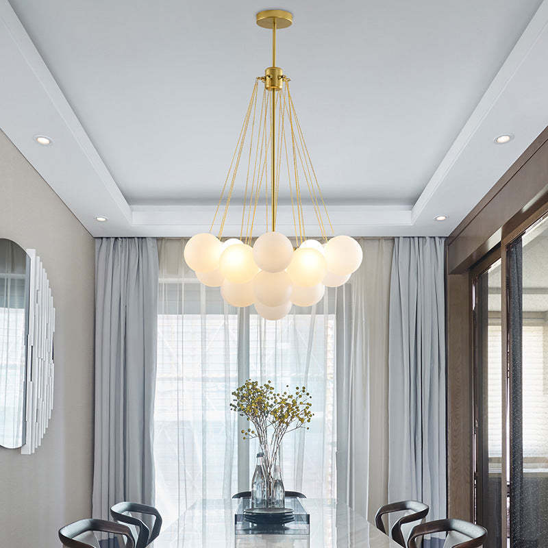 Aurea Pendant Lamp With Metal And Glass For Modern Rooms