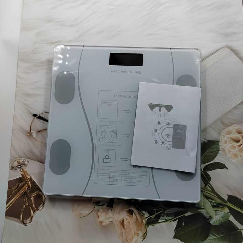 Chytrá váha na tělesnou hmotnost s LCD displejem pro každodenní sledování zdraví