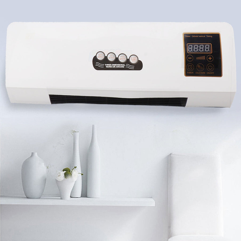Unità climatica da parete 1800W: 4 in 1 Raffreddamento, Riscaldamento, Ventilatore, Deumidificatore