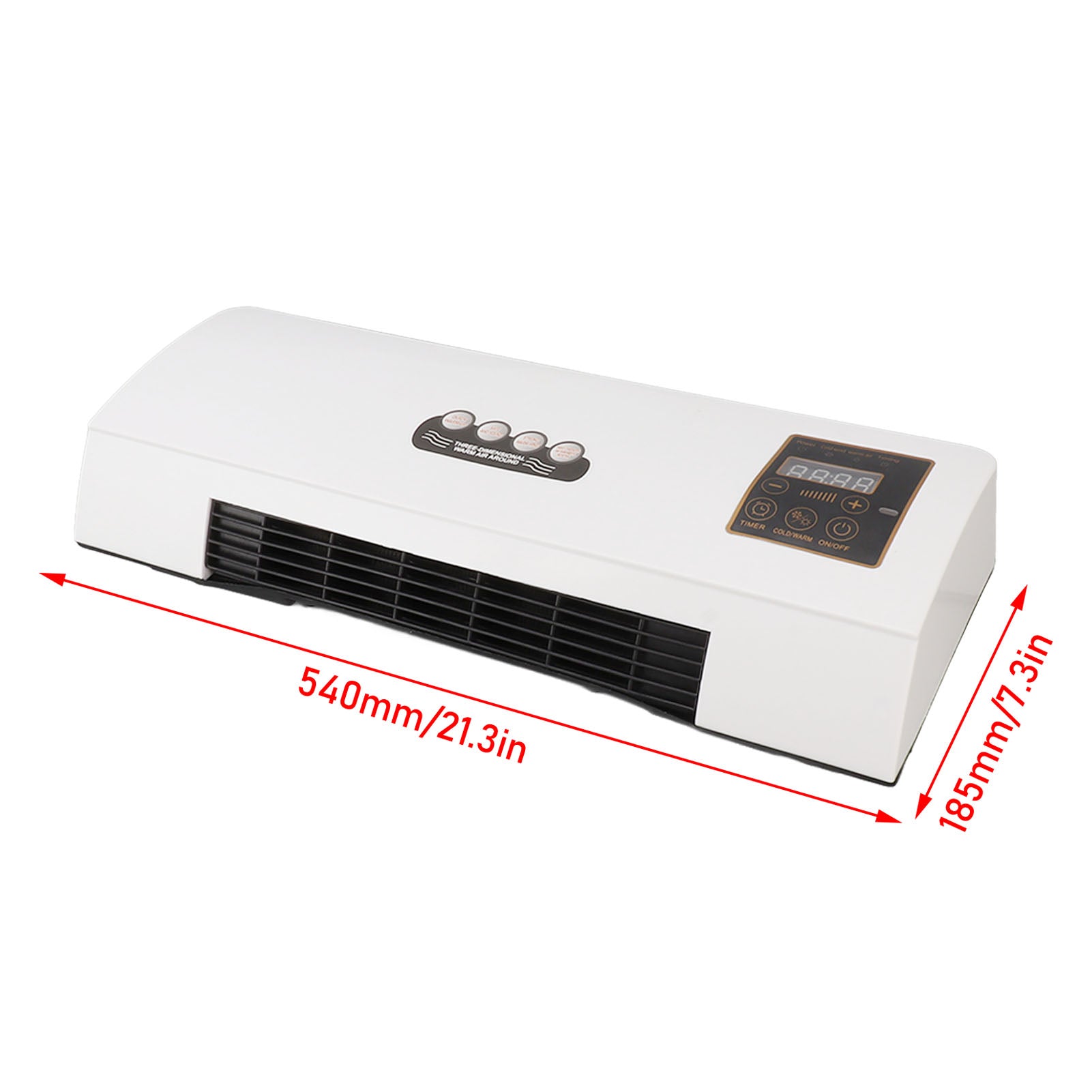 Unità climatica da parete 1800W: 4 in 1 Raffreddamento, Riscaldamento, Ventilatore, Deumidificatore