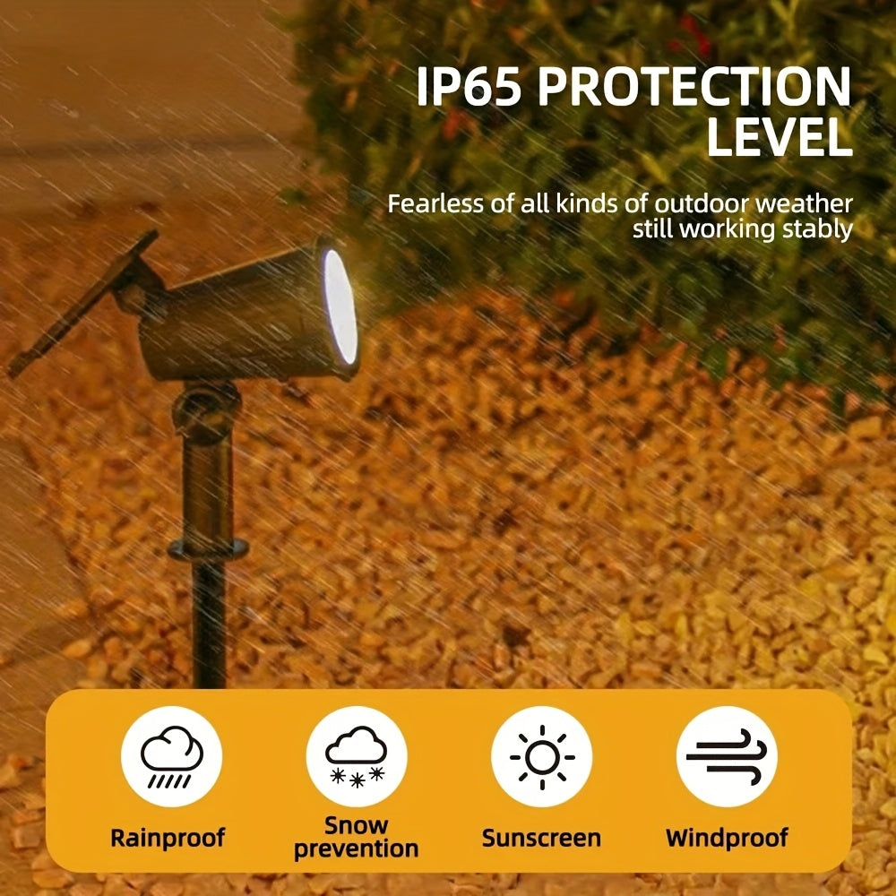 RGB Solar Spotlight Set for Trees and Backyard Decor